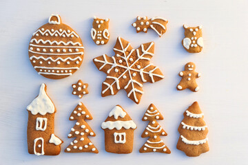 Christmas gingerbread cookies