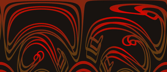 Fototapeta premium Vector illustration of abstract Line art