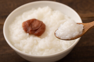 梅粥　梅のお粥