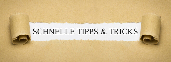 Schnelle Tipps & Tricks