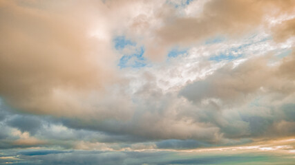 Fototapeta premium evening clouds in the blue sky