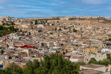 Fototapeta na wymiar Fez or Fes Is A City In Northern Inland Morocco And The Capital Of The Fes-Meknes Administrative Region.
