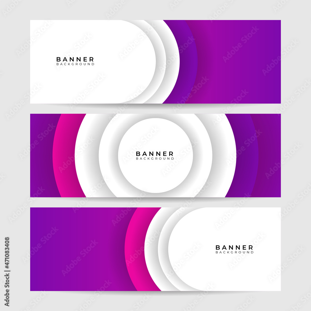 Poster Abstract banner background. Vector abstract graphic design banner pattern background template.