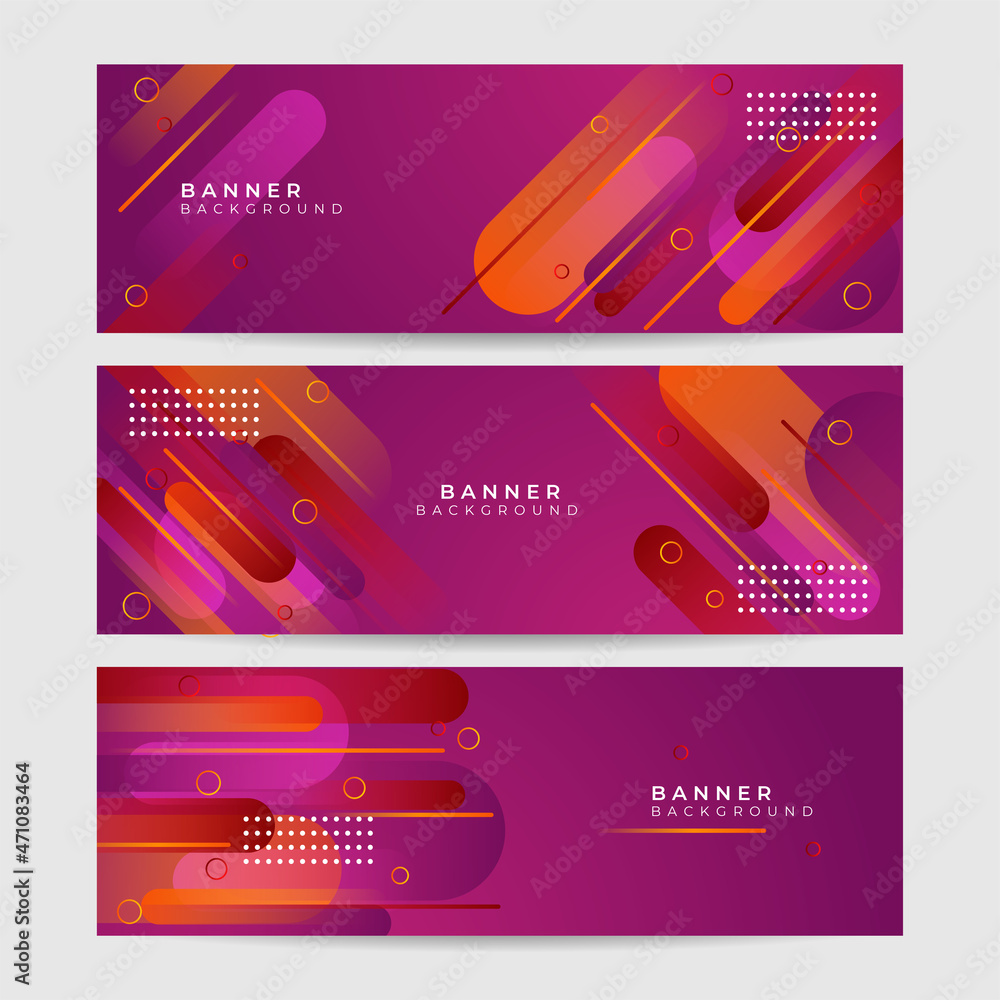 Poster Abstract banner background. Vector abstract graphic design banner pattern background template.