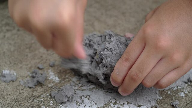 kids enjoyed the archaeological dig at home during the early childhood holidays,oy plays an archaeologist excavated, training for dig fossil