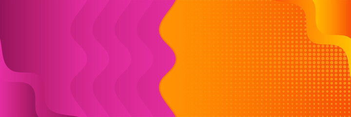 Purple orange banner background. Vector abstract graphic design banner pattern background template.