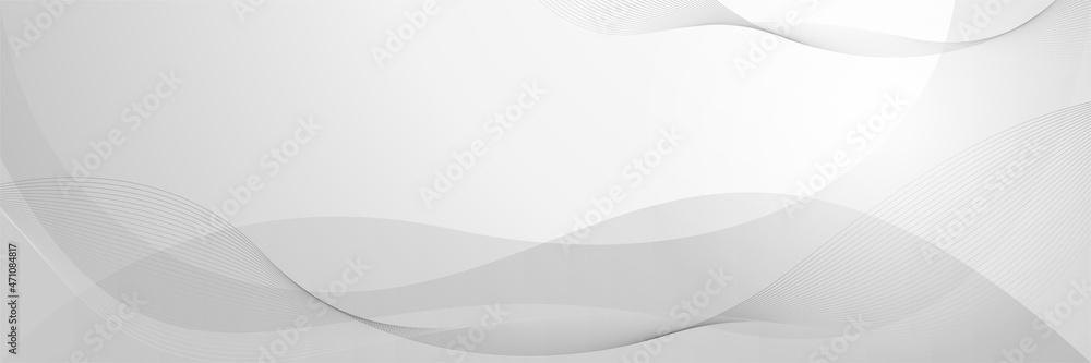 Poster Modern white gray abstract web banner background creative design. Vector abstract graphic design banner pattern background template.