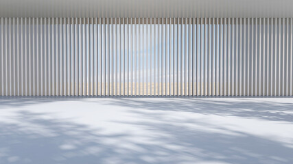 Empty room with Wall Background. 3D illustration, 3D rendering	
