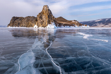 The exciting landscape of the Lake Baikal surroundings