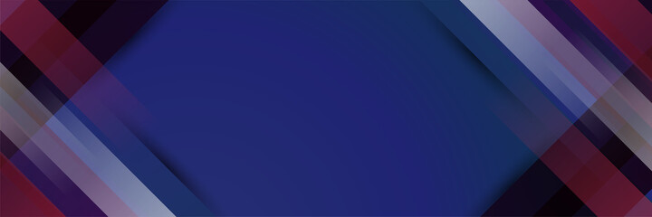 American blue and red banner background template. American nation banner with national flag Independence and freedom vector. USA country day celebration. Patriotic background with waving American flag