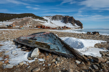 The exciting landscape of the Lake Baikal surroundings
