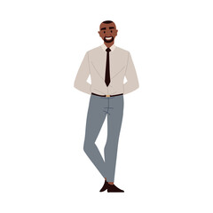 black businessman standing