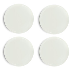 set of plate on white background.