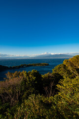 大瀬崎と富士山
