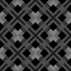 Abstract seamless geometric pattern of rhombuses and diagonals. Vector illustration