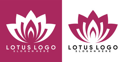 lotus logo design with style and creative concept