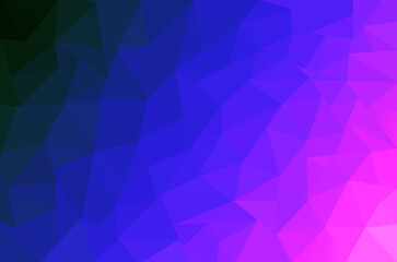 Obraz premium Low poly gradient black, blue, pink abstract background