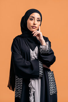 Young muslim woman looking at camera.