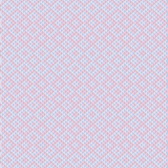 Geometric seamless pattern of blue and pink squares