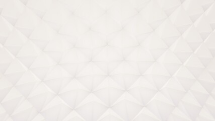 Abstract white background geometric pattern in design 3d render