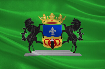 Fototapeta Flag of Dronten in the central Netherlands obraz