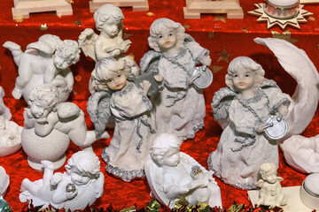 Figurines of angels, Vienna, Austria.