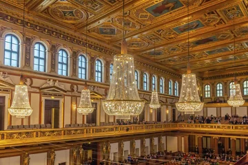 Fotobehang Great Golden Hall in Musikverein, Vienna, Austria © borisb17