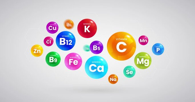 Vitamins and Minerals Information Animation 