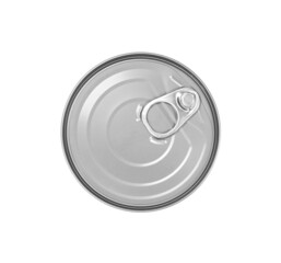 Tin can, isolated on white.