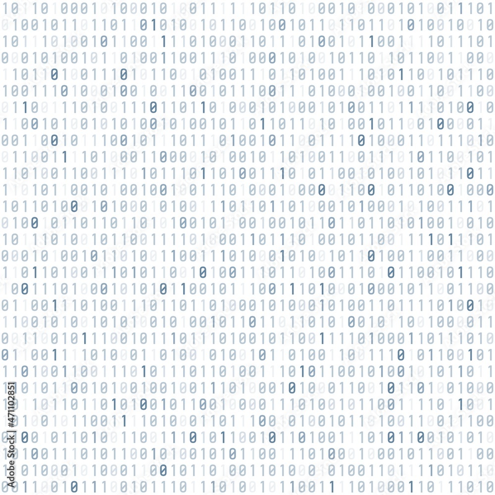 Poster binary code seamless vector background