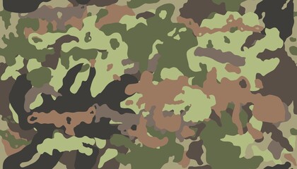 Fototapeta premium Forest camouflage vector print