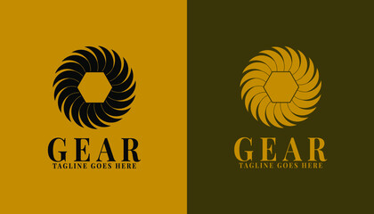 gear logo design vector