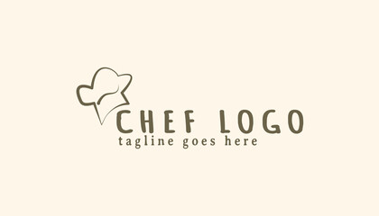 chef hat logo inspiration design template. Restaurant logo vector illustration. chef logo for restaurant fast food business. kitchen restaurant logo company.