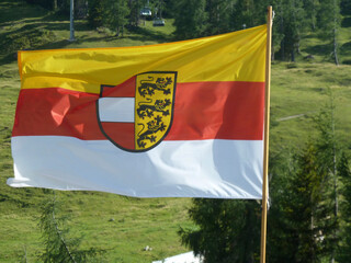 Country flag of Carinthia, Austria