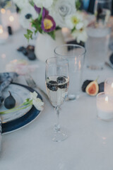 special toasting cocktails at wedding reception 