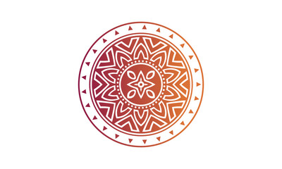 luxury Indian mandala design ornamental beautiful background in historical traditional Muslim and Indian style vector Template