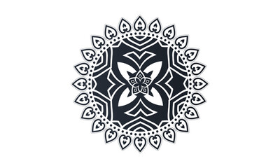 luxury Indian mandala design ornamental beautiful background in historical traditional Muslim and Indian style vector Template