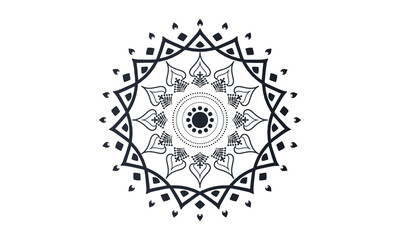 luxury Indian mandala design ornamental beautiful background in historical traditional Muslim and Indian style vector Template