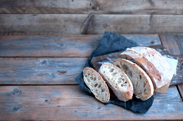 Sourdough bread slices