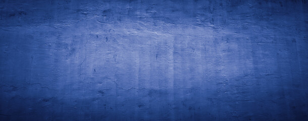 blue concrete wall texture background, panoramic background