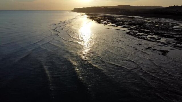 sunset on the beach