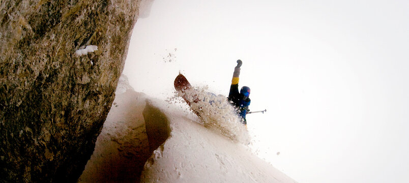 snowboard and freeride on dolomites and snowpark