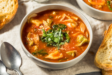 Homemade Italian Tortellini Soup