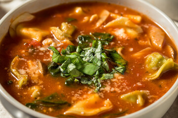 Homemade Italian Tortellini Soup