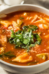 Homemade Italian Tortellini Soup