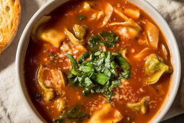 Homemade Italian Tortellini Soup