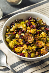 Homemade Thanksgiving Cranberry Brussel Sprouts