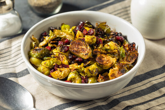 Homemade Thanksgiving Cranberry Brussel Sprouts