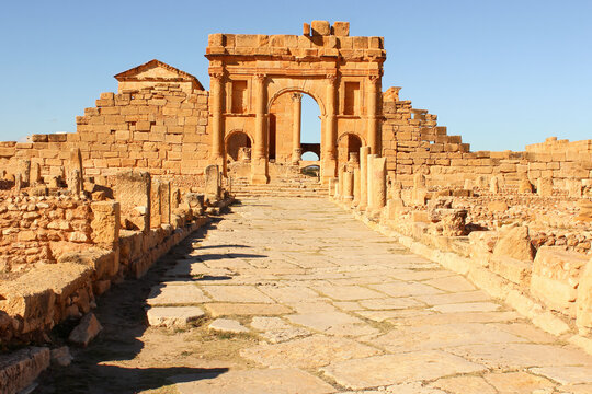 ancient roman architecture in the Chenini Tunisia