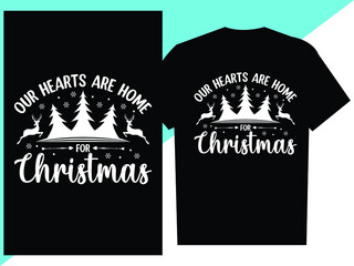  Christmas  Typography T Shirt design